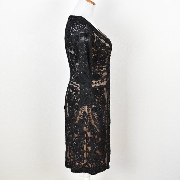 Sue Wong Nocturne Formal Beaded Lace Dress - 6 - Picture 7 of 10